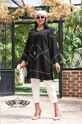 مشکی نوار نقره ای