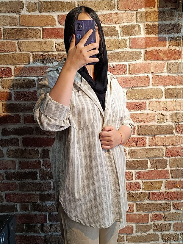 شومیز کنفی پیراهنی رنگ ۰۱