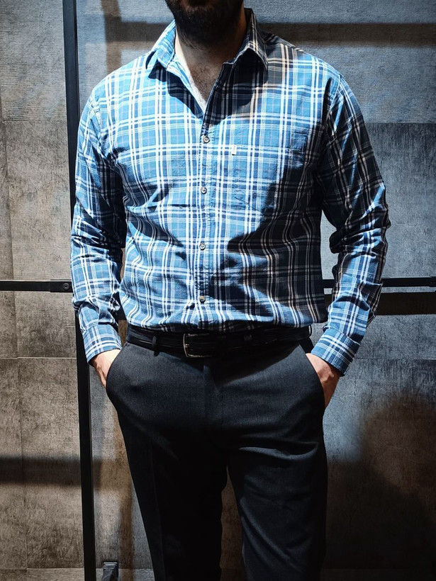 پیراهن چهارخانه کد رنگ ۰۱